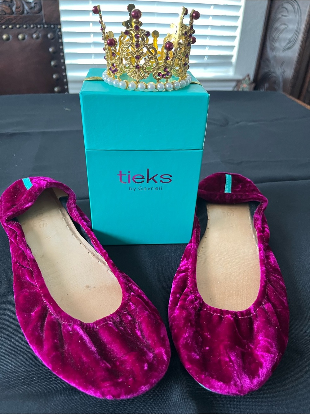 Tieks Tyrian Velvet Ballet Flats